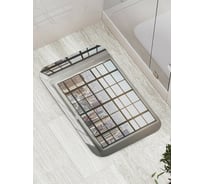 Коврик противоскользящий JoyArty "Стеклянная стена" для ванной, сауны, бассейна, bath_34807