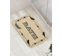 Коврик противоскользящий JoyArty "Ванна и мыло" для ванной, сауны, бассейна, bath_6782