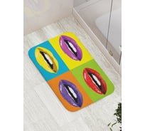 Коврик противоскользящий JoyArty "Стиль Уорхола" для ванной, сауны, бассейна, bath_53814
