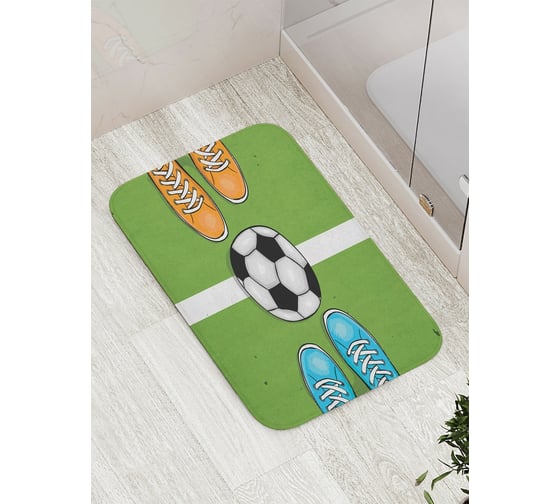 Коврик противоскользящий JoyArty "Кто первый" для ванной, сауны, бассейна, bath_378840 1