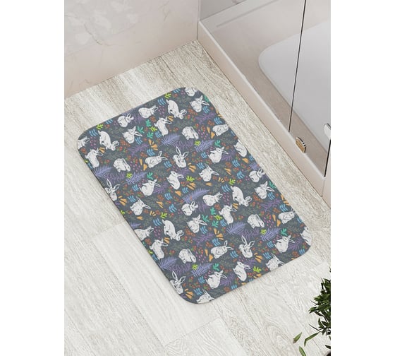 Коврик противоскользящий JoyArty "Крольчата" для ванной, сауны, бассейна, bath_54018 1