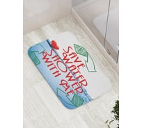 Коврик противоскользящий JoyArty "Душ со мной" для ванной, сауны, бассейна, bath_7351