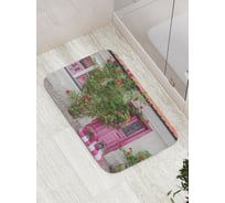 Коврик противоскользящий JoyArty "Дверь в листьях" для ванной, сауны, бассейна, bath_244867