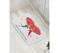 Коврик противоскользящий JoyArty "Полет влюбленных" для ванной, сауны, бассейна, bath_91987