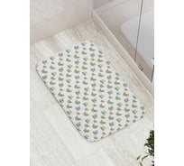 Коврик противоскользящий JoyArty "Кактусы и цветы" для ванной, сауны, бассейна, bath_378377