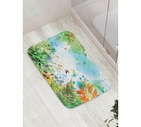 Коврик противоскользящий JoyArty "Лесная поляна" для ванной, сауны, бассейна, bath_2529