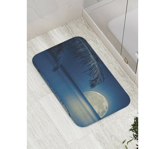 Коврик противоскользящий JoyArty "Морское полнолуие" для ванной, сауны, бассейна, bath_8448 1