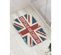 Коврик противоскользящий JoyArty "Успокойся и продолжай" для ванной, сауны, бассейна, bath_4520