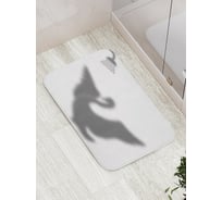 Коврик противоскользящий JoyArty "Лебедь в душе" для ванной, сауны, бассейна, bath_3756