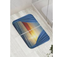 Коврик противоскользящий JoyArty "Закат за занавесом" для ванной, сауны, бассейна, bath_8480