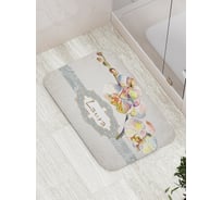 Коврик противоскользящий JoyArty "Валентинка Лаура" для ванной, сауны, бассейна, bath_4458