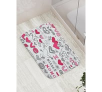 Коврик противоскользящий JoyArty "Любовные поцелуи" для ванной, сауны, бассейна, bath_2707