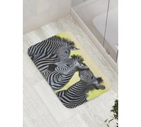 Коврик противоскользящий JoyArty "Зебровая нежность" для ванной, сауны, бассейна, bath_8749