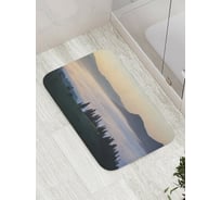 Коврик противоскользящий JoyArty "Озерный туман" для ванной, сауны, бассейна, bath_8687