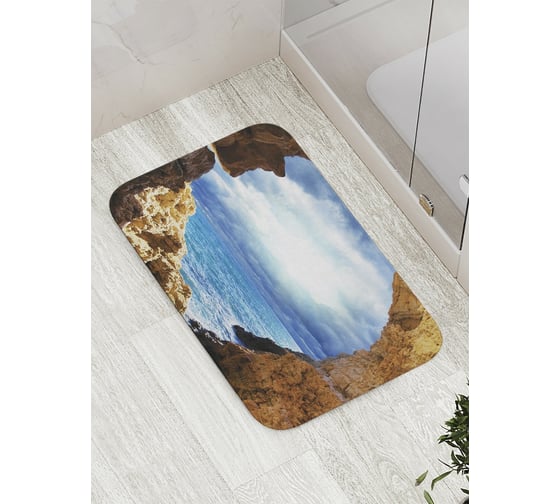 Коврик противоскользящий JoyArty "Арка у моря" для ванной, сауны, бассейна, bath_8203 1