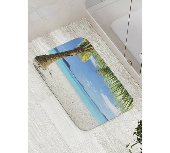 Коврик противоскользящий JoyArty "Душевная пальма" для ванной, сауны, бассейна, bath_8130 1