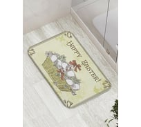 Коврик противоскользящий JoyArty "Винтажная Пасхальная открытка" для ванной, сауны, бассейна, bath_8510