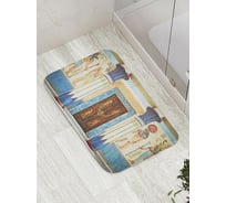 Коврик противоскользящий JoyArty "Египетский храм" для ванной, сауны, бассейна, bath_9327