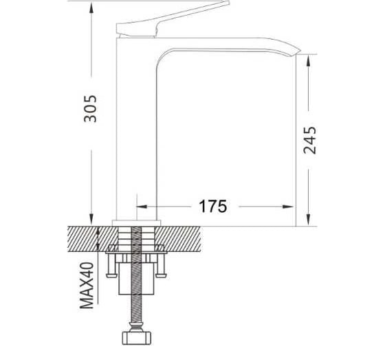 Смеситель для раковины Shevanik S4011C