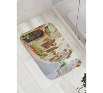Коврик противоскользящий JoyArty "Цветочный символ" для ванной, сауны, бассейна, bath_9205