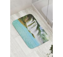 Коврик противоскользящий JoyArty "Свежий водопад" для ванной, сауны, бассейна, bath_10132