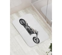 Коврик противоскользящий JoyArty "Крутой байк" для ванной, сауны, бассейна, bath_9928