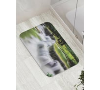 Коврик противоскользящий JoyArty "Лесной широкий водопад" для ванной, сауны, бассейна, bath_10097