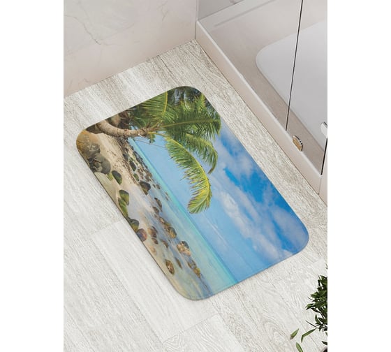 Коврик противоскользящий JoyArty "Береговая история" для ванной, сауны, бассейна, bath_10345 1