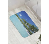 Коврик противоскользящий JoyArty "Яркий день на пляже" для ванной, сауны, бассейна, bath_10063