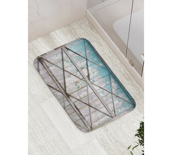 Коврик противоскользящий JoyArty "Старенькие ворота" для ванной, сауны, бассейна, bath_9792 1