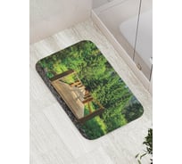 Коврик противоскользящий JoyArty "Лесной центр" для ванной, сауны, бассейна, bath_10406