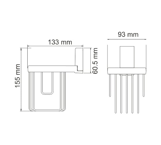 Держатель освежителя WasserKraft Abens K-3245