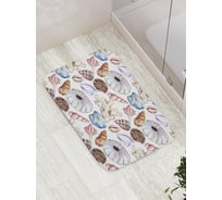 Коврик противоскользящий JoyArty "Нарисуем ракушки" для ванной, сауны, бассейна, bath_11826