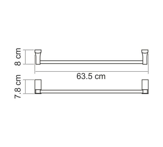 Держатель полотенец WasserKraft Abens одинарный K-3230