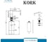 Дозатор для мыла ALVEUS KORK 0,5L BLACK MATT 1153001 2