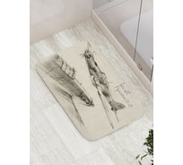 Коврик противоскользящий JoyArty "Ил штурмовик" для ванной, сауны, бассейна, bath_15621