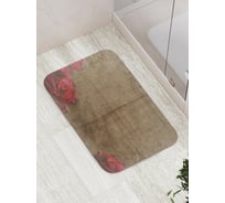 Коврик противоскользящий JoyArty "Ретро узор с розами" для ванной, сауны, бассейна, bath_15967