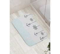 Коврик противоскользящий JoyArty "Якоря маятники" для ванной, сауны, бассейна, bath_15921