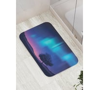 Коврик противоскользящий JoyArty "Северное сияние в небе" для ванной, сауны, бассейна, bath_15819