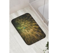 Коврик противоскользящий JoyArty "Яркий павлин" для ванной, сауны, бассейна, bath_16423