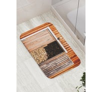 Коврик противоскользящий JoyArty "Запасы дров" для ванной, сауны, бассейна, bath_16407