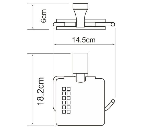 Держатель туалетной бумаги WasserKraft Abens K-3225
