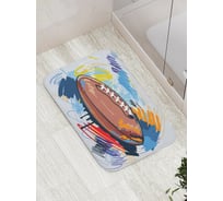 Коврик противоскользящий JoyArty "Радужный футбольный мяч" для ванной, сауны, бассейна, bath_16544