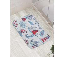 Коврик противоскользящий JoyArty "Морской рассказ" для ванной, сауны, бассейна, bath_16722