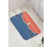 Коврик противоскользящий JoyArty "Приближение к маяку" для ванной, сауны, бассейна, bath_16338