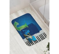 Коврик противоскользящий JoyArty "Джаз цепляет за душу" для ванной, сауны, бассейна, bath_16680