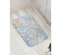 Коврик противоскользящий JoyArty "Цветочные сны" для ванной, сауны, бассейна, bath_16941