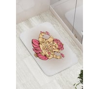 Коврик противоскользящий JoyArty "Индийский слон" для ванной, сауны, бассейна, bath_16858