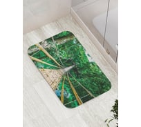 Коврик противоскользящий JoyArty "Длинный тропический мост" для ванной, сауны, бассейна, bath_17134