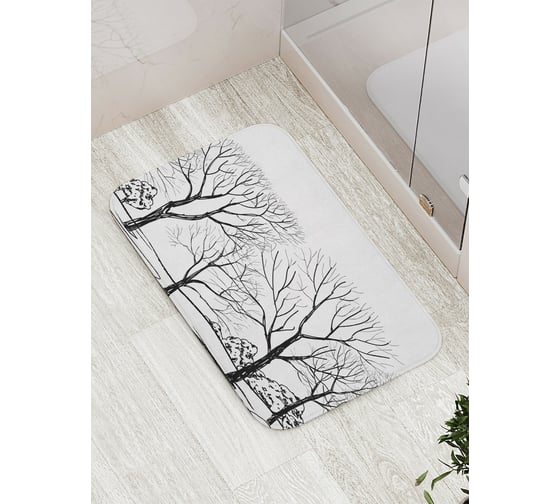 Коврик противоскользящий JoyArty "Лесная тишина" для ванной, сауны, бассейна, bath_17091 1